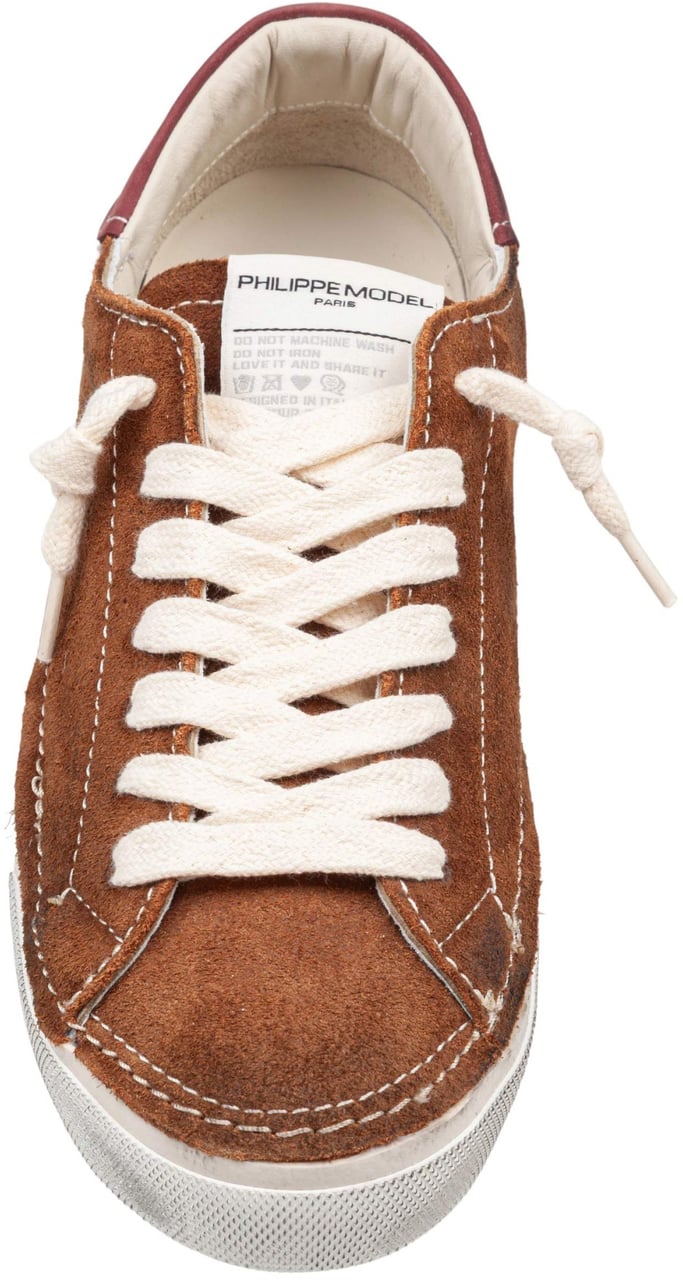 Philippe Model Philippe model prsx suede sneakers in cognac Bruin