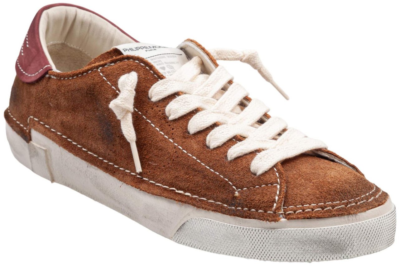 Philippe Model Philippe model prsx suede sneakers in cognac Bruin