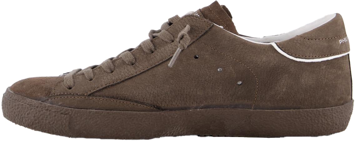 Philippe Model Heren Prsx Low Sneaker Bruin Bruin