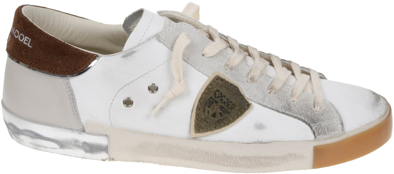 Philippe Model Flat Shoes Bianco Verde Marrone Wit