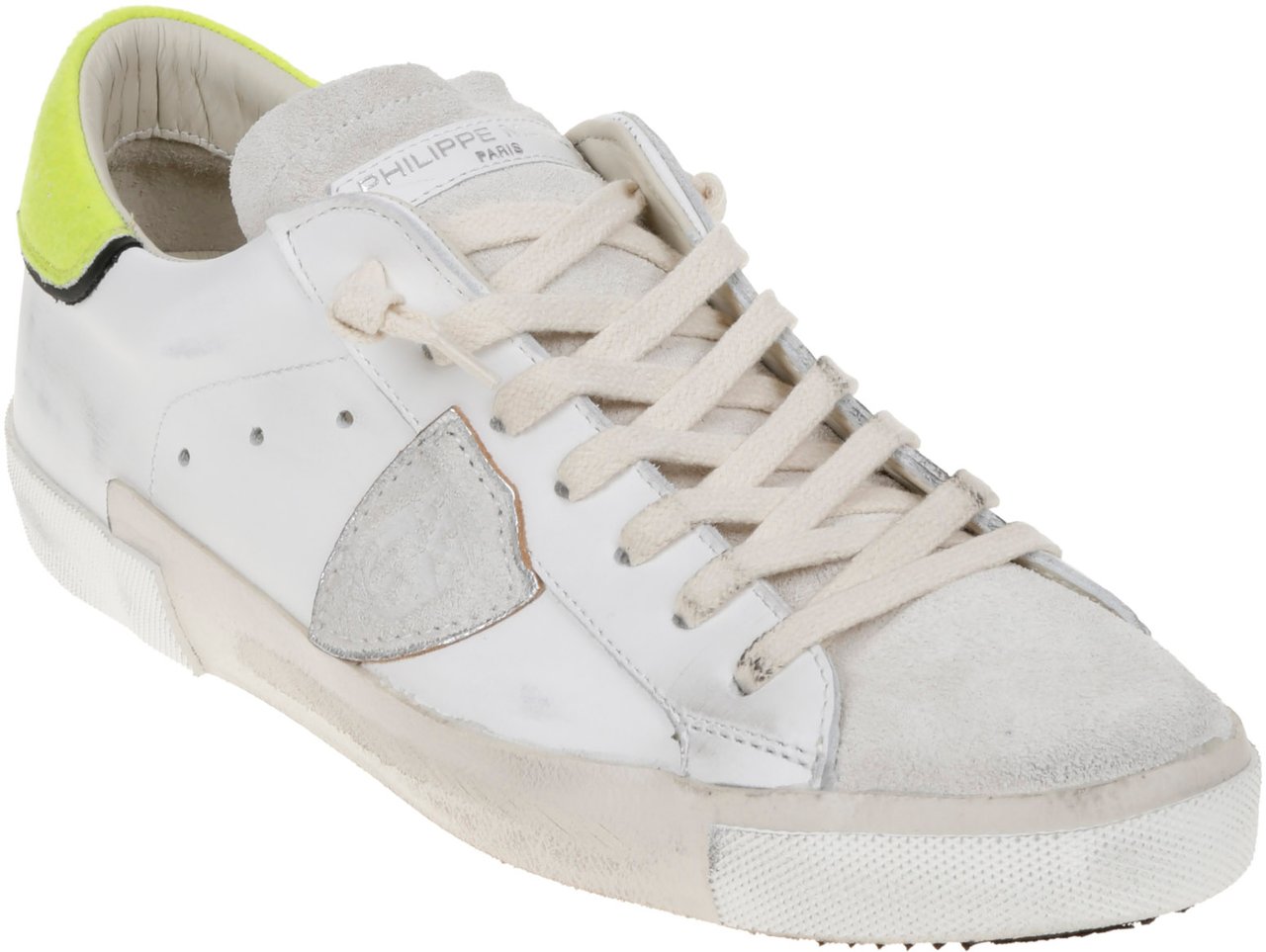 Philippe Model Flat Shoes Bianco Beige Giallo Beige