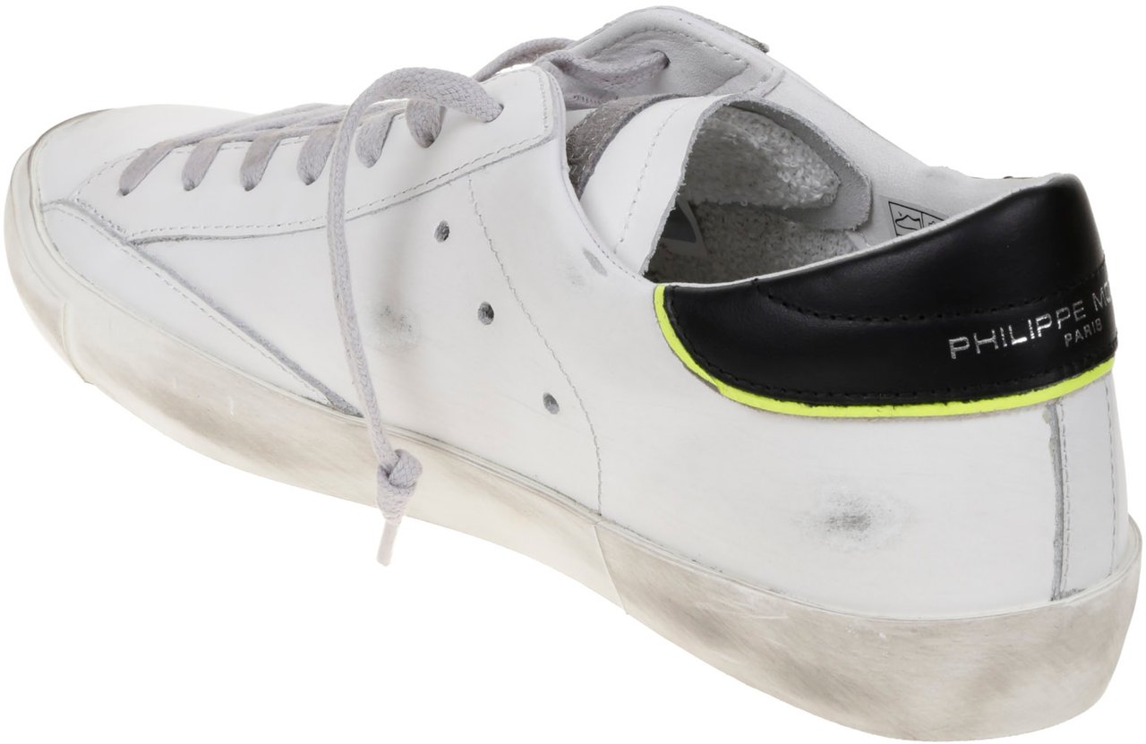 Philippe Model Flat Shoes Bianco Grigio Nero Wit