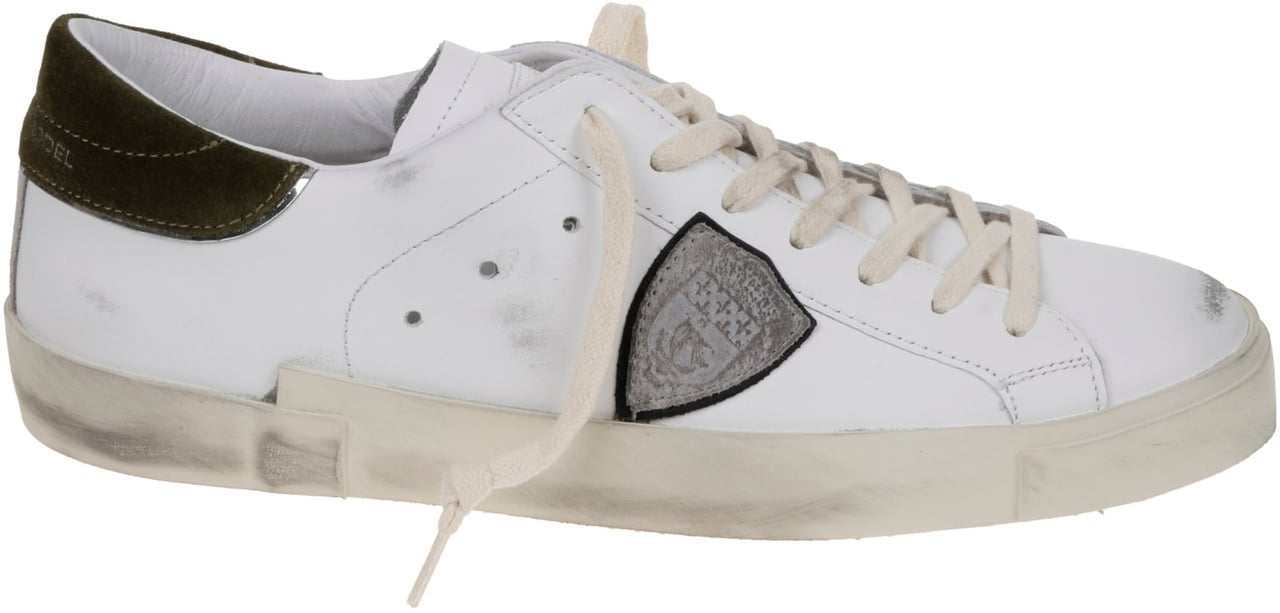 Philippe Model Flat Shoes Bianco Grigio Verde Wit