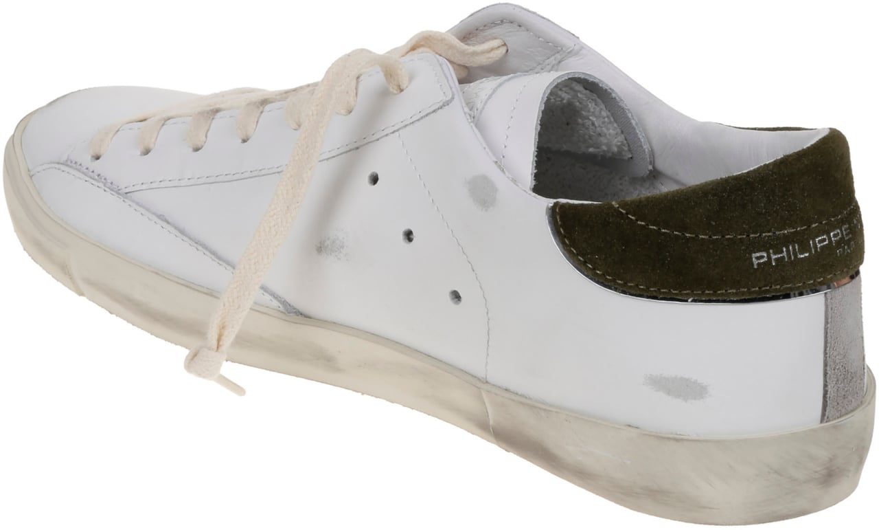 Philippe Model Flat Shoes Bianco Grigio Verde Wit