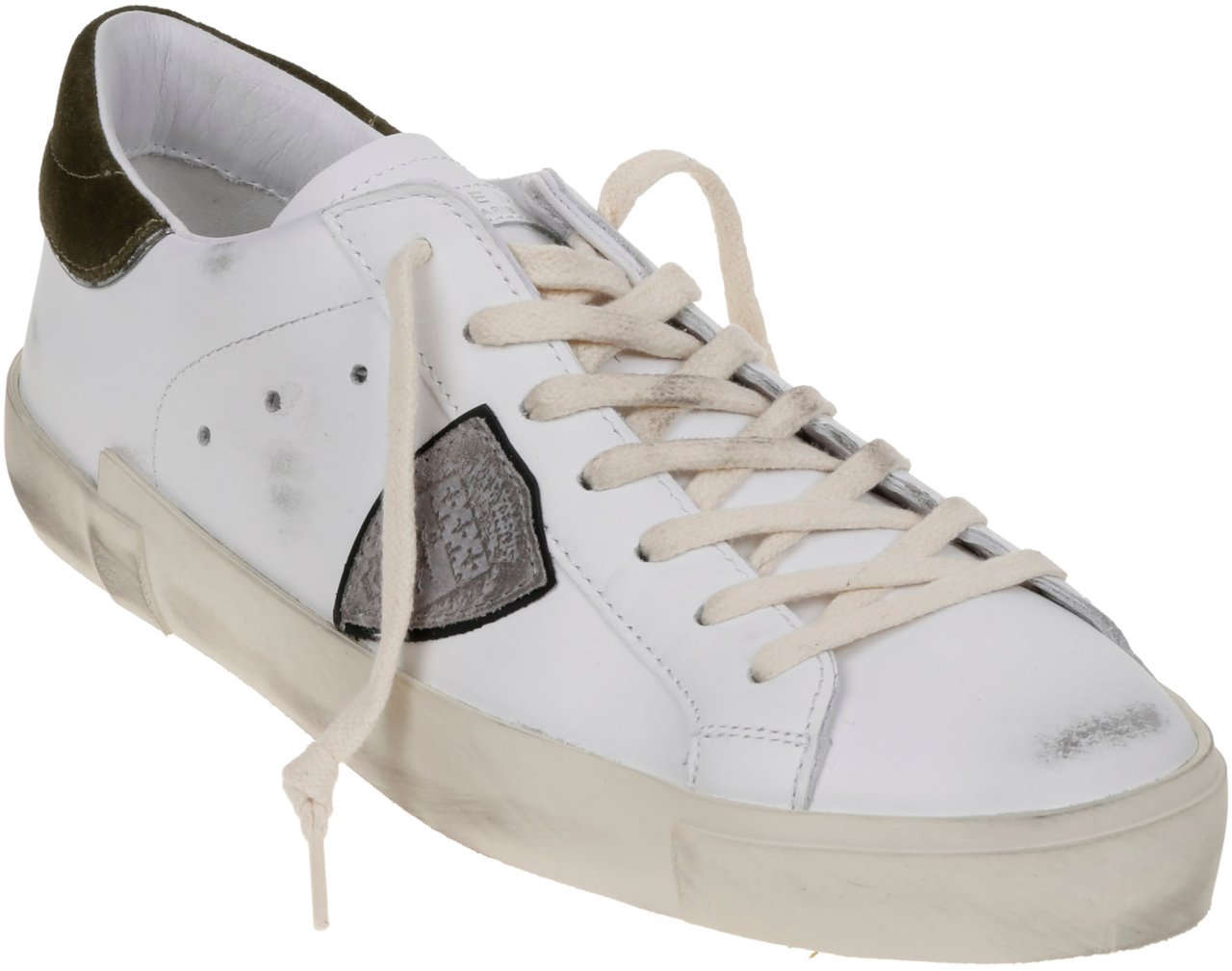 Philippe Model Flat Shoes Bianco Grigio Verde Wit