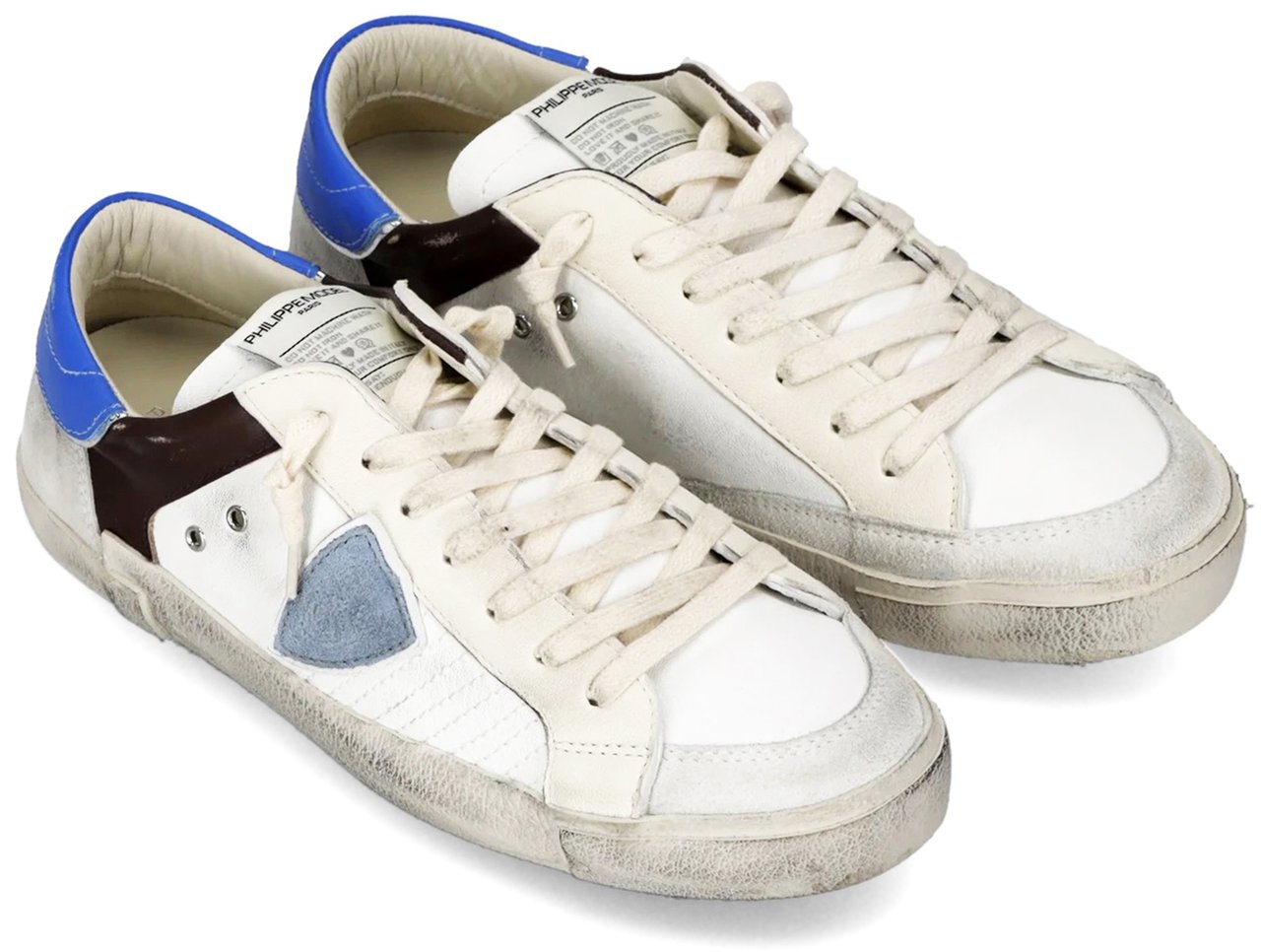 Philippe Model Sneakers Mixage Popblanc Brun Bluet Divers