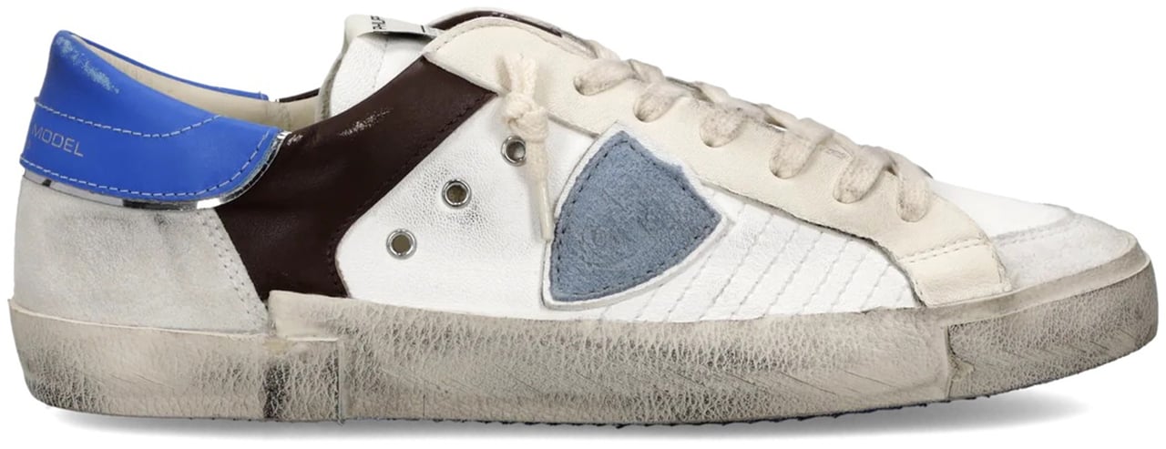 Philippe Model Sneakers Mixage Popblanc Brun Bluet Divers