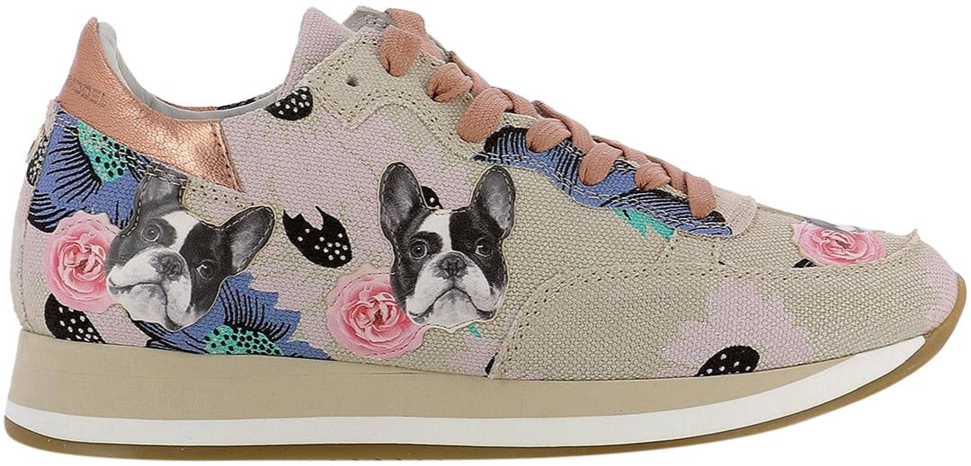 Philippe Model Sneakers Bulldog Metal Rosa Divers