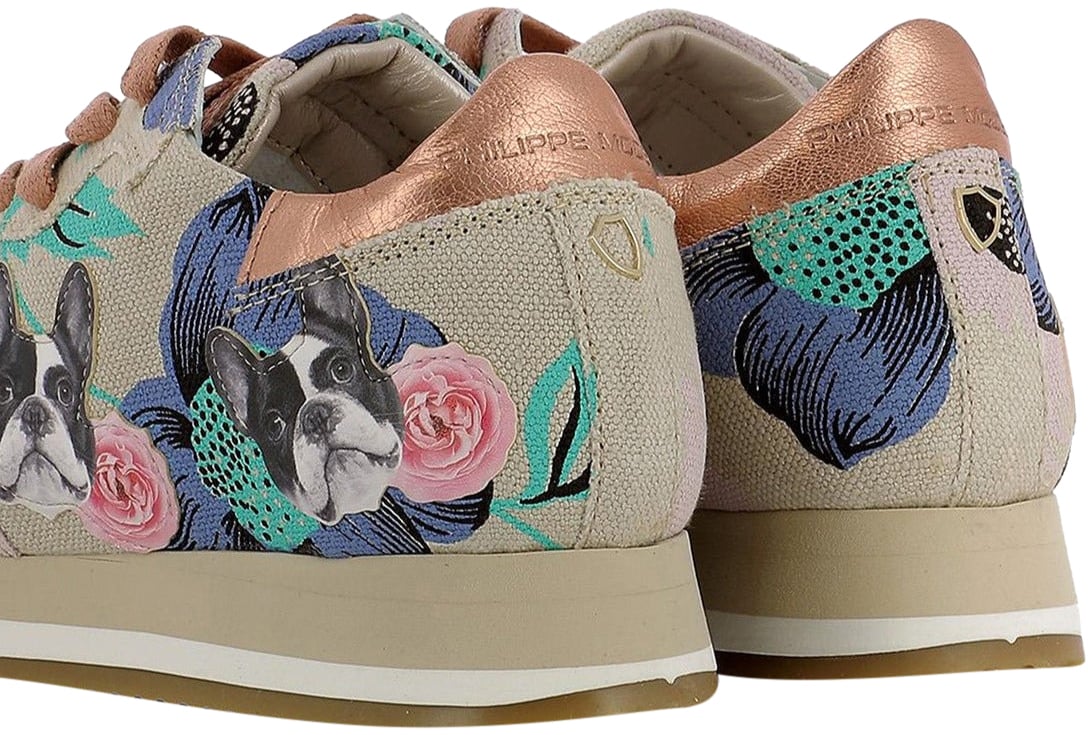 Philippe Model Sneakers Bulldog Metal Rosa Divers