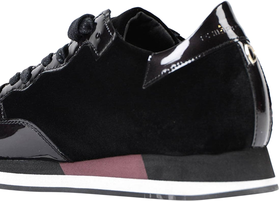 Philippe Model Sneaker Paradis in velluto Zwart