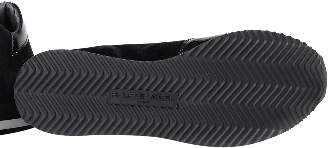 Philippe Model Sneaker Paradis in velluto Zwart