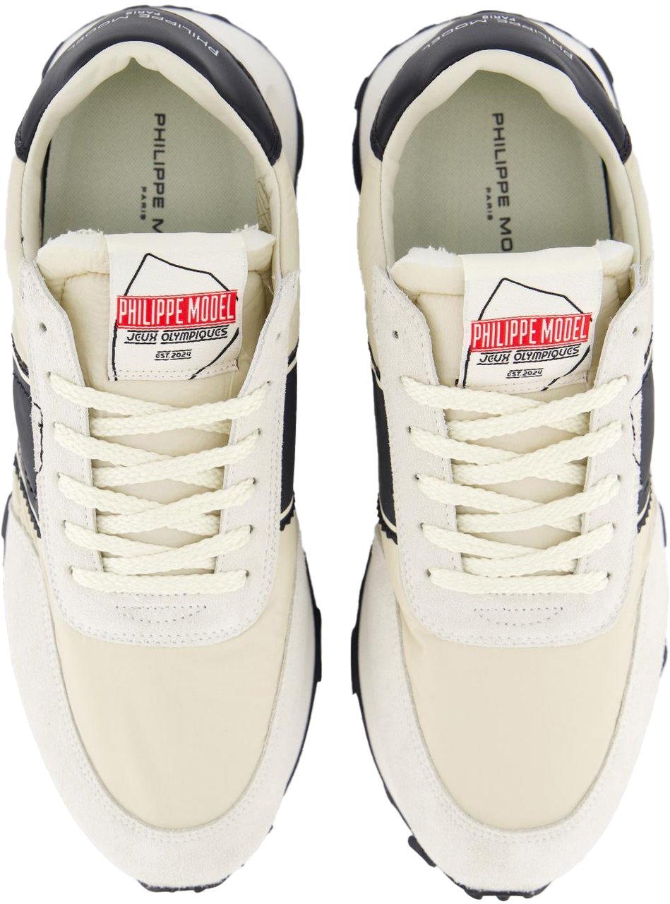 Philippe Model Heren Tour Sneaker Beige/Zwart Beige