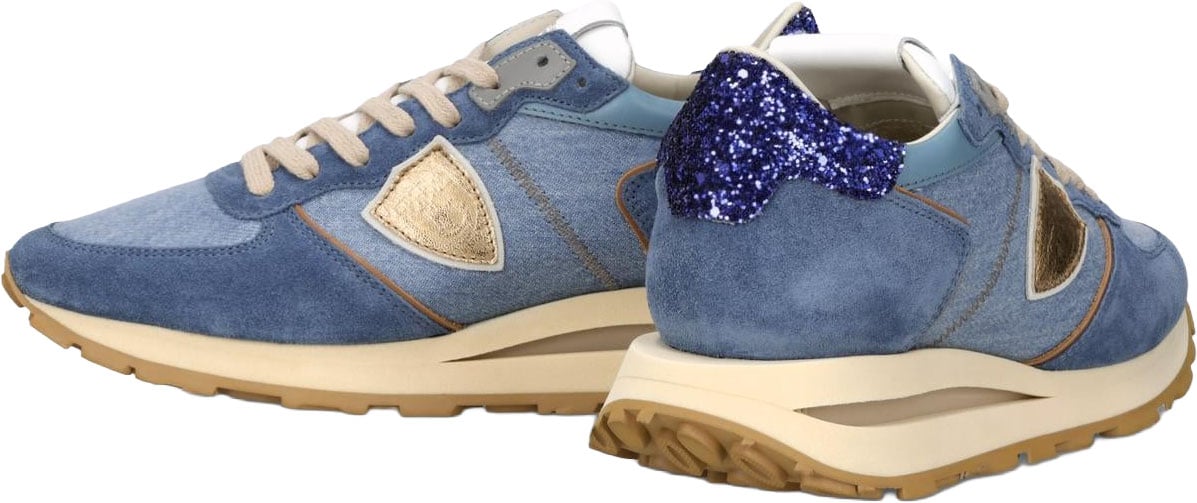 Philippe Model Dames Tropez Haute Low Woman sneakers Blauw
