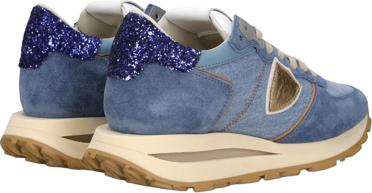 Philippe Model Dames Tropez Haute Low Woman sneakers Blauw