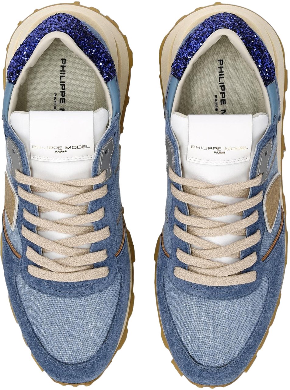 Philippe Model Dames Tropez Haute Low Woman Blauw