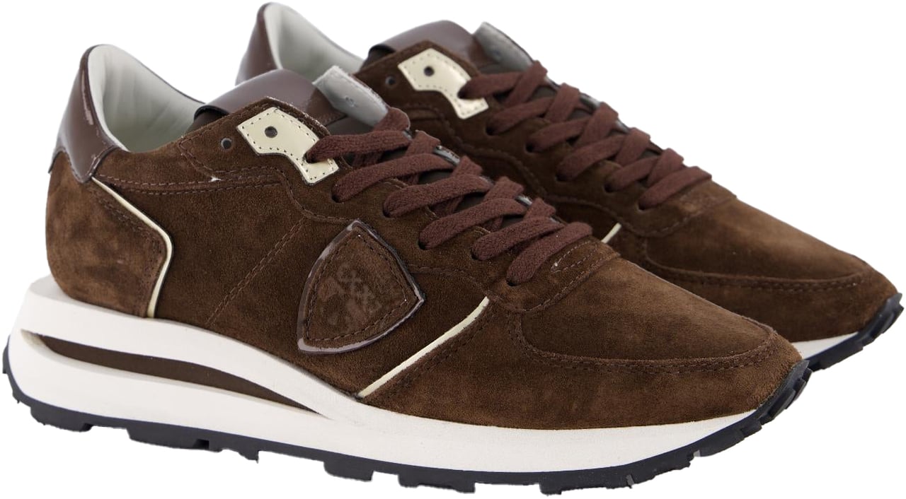 Philippe Model Dames Tropez Haute Sneaker Bruin Bruin