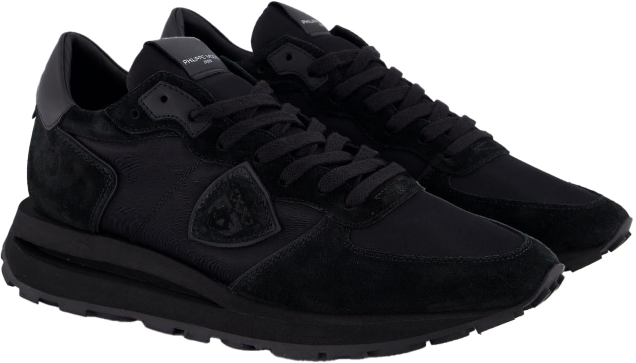 Philippe Model Heren Tropez Haute Sneaker Zwart Zwart
