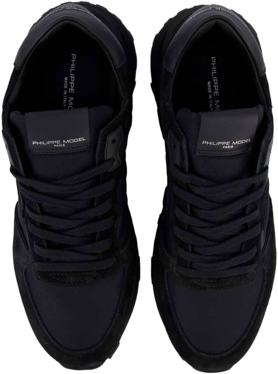 Philippe Model Heren Tropez Haute Sneaker Zwart Zwart
