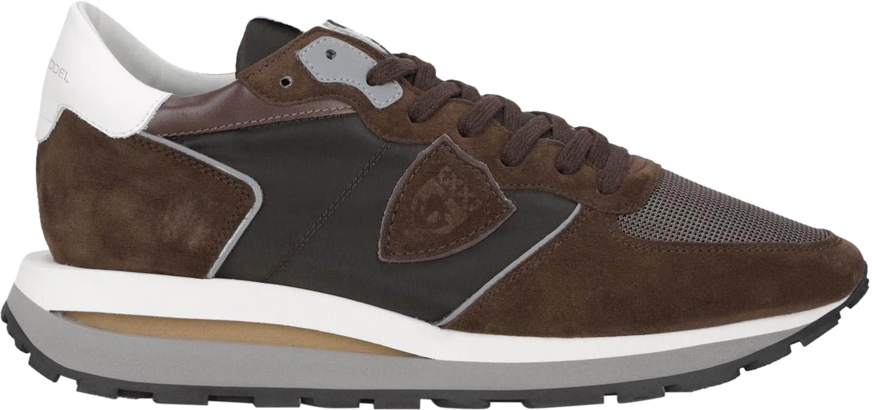 Philippe Model Heren Tropez Haute Sneaker Bruin Bruin