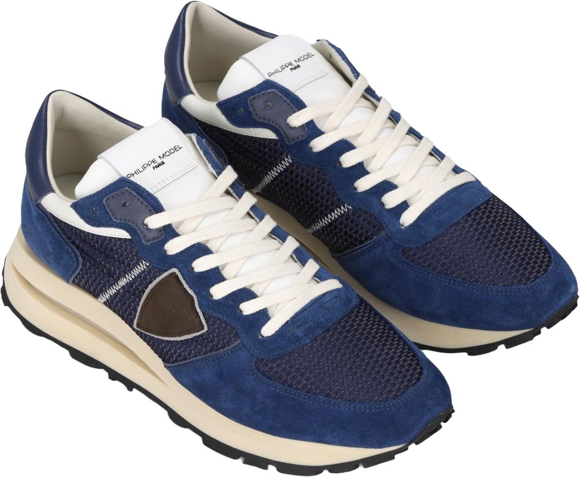 Philippe Model Heren Tropez Haute Low Man sneakers Blauw