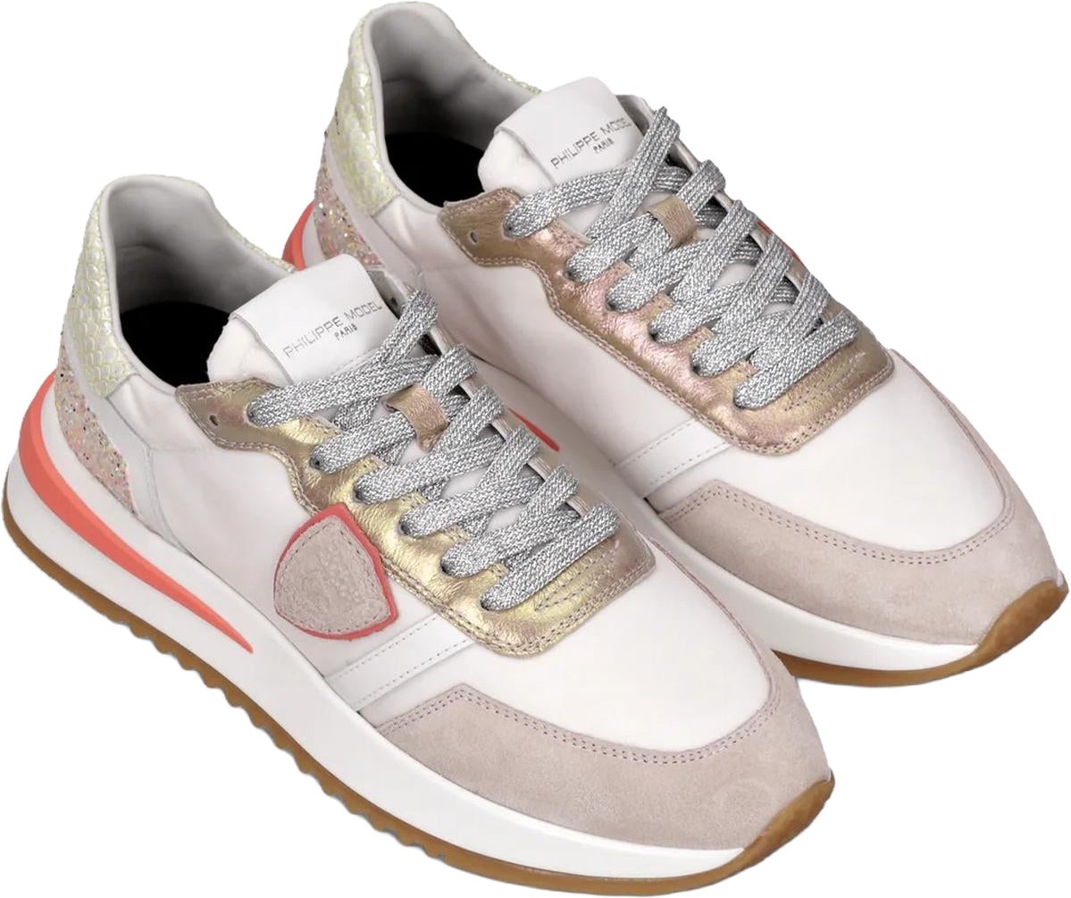 Philippe Model Dames Tropez 2.1 Sneaker Animal Roze
