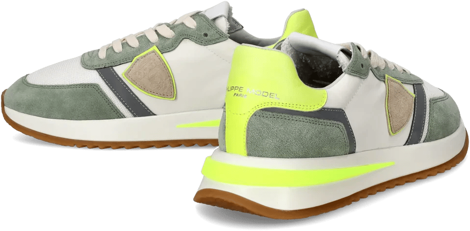 Philippe Model Sneakers Tropez neon/blanc Groen