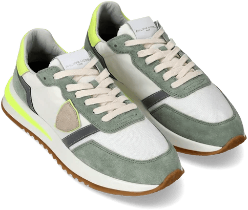 Philippe Model Sneakers Tropez neon/blanc Groen