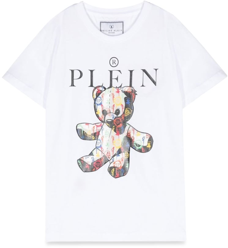 Philipp Plein MAXI T-SHIRT BEAR Wit