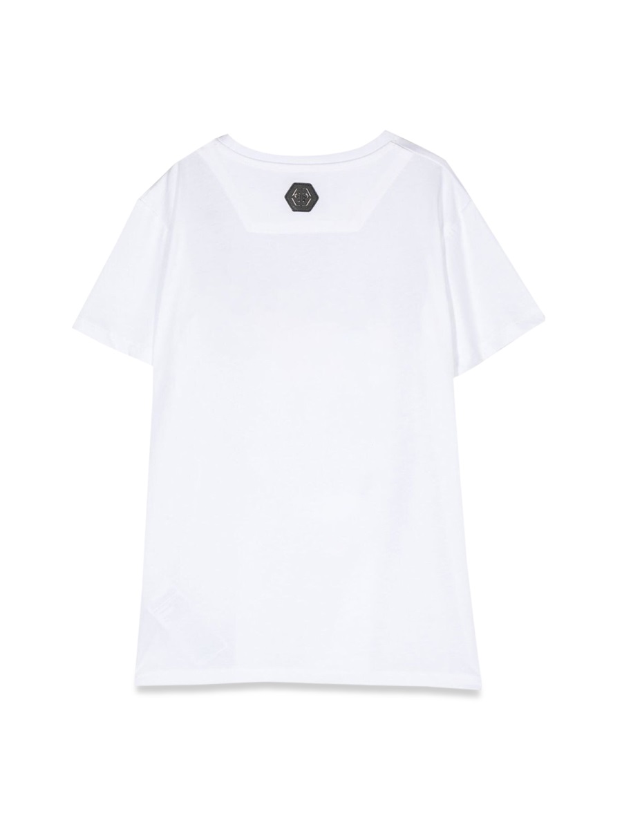 Philipp Plein skull maxi t-shirt Wit