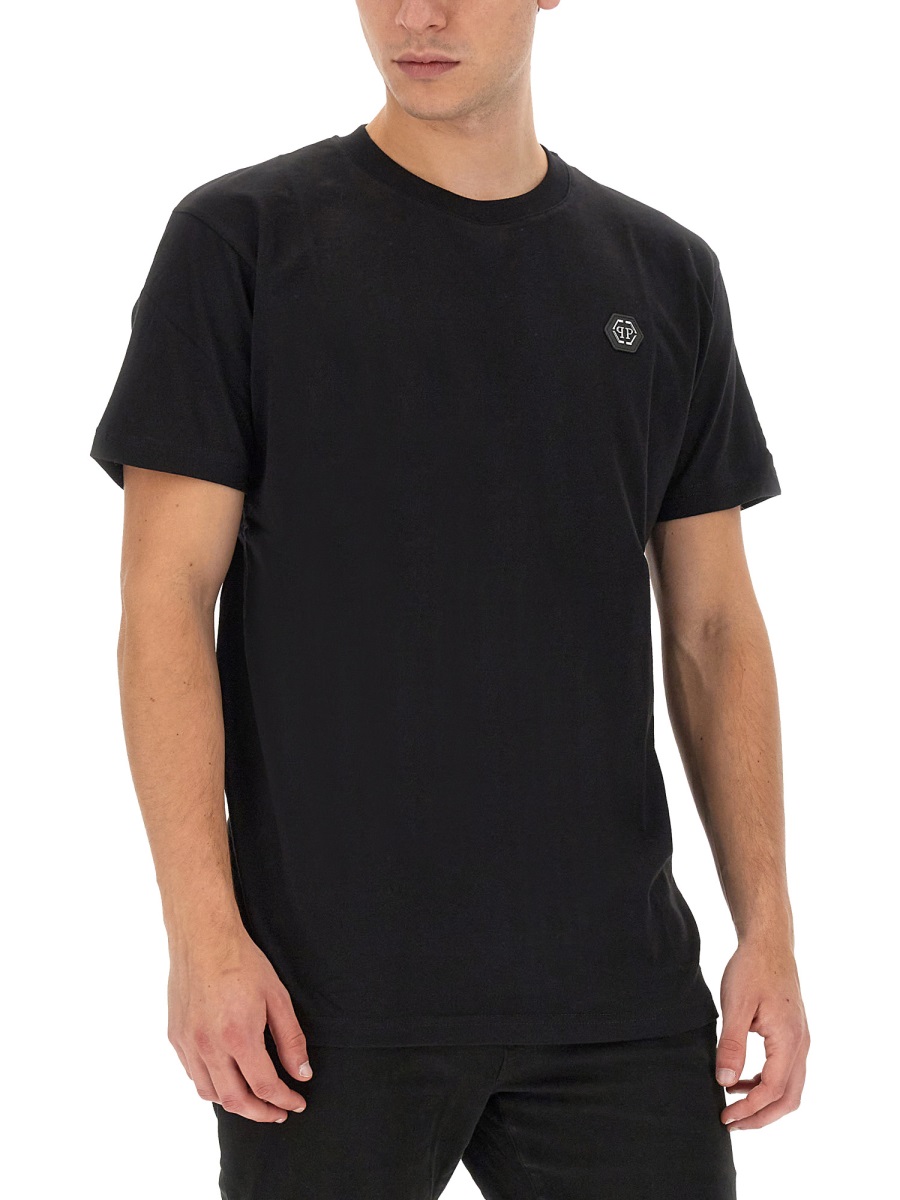 Philipp Plein LOGO PRINT T-SHIRT Zwart