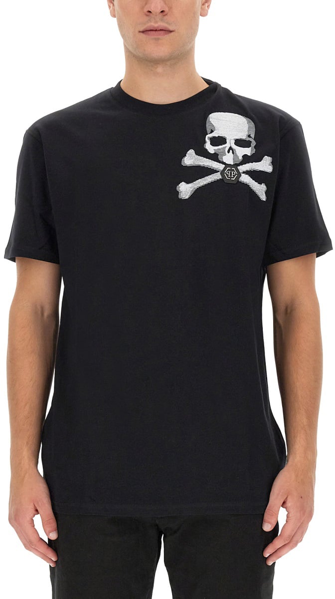Philipp Plein T-SHIRT WITH LOGO Zwart