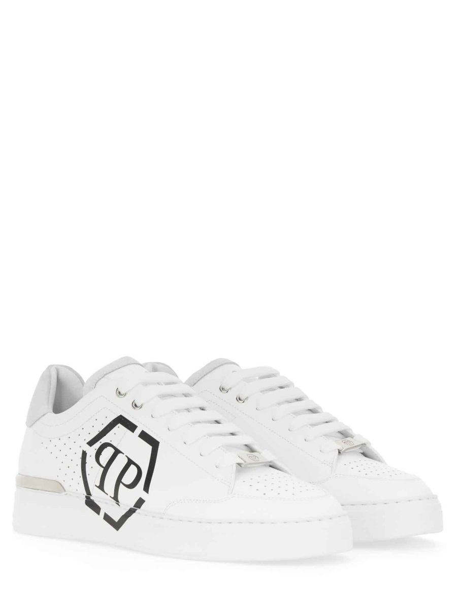 Philipp Plein SNEAKER WITH LOGO Wit