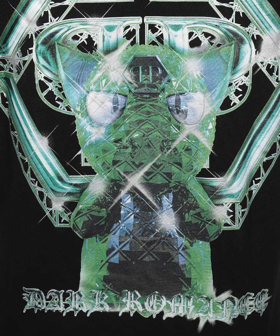 Philipp Plein Printed cotton T-shirt Zwart