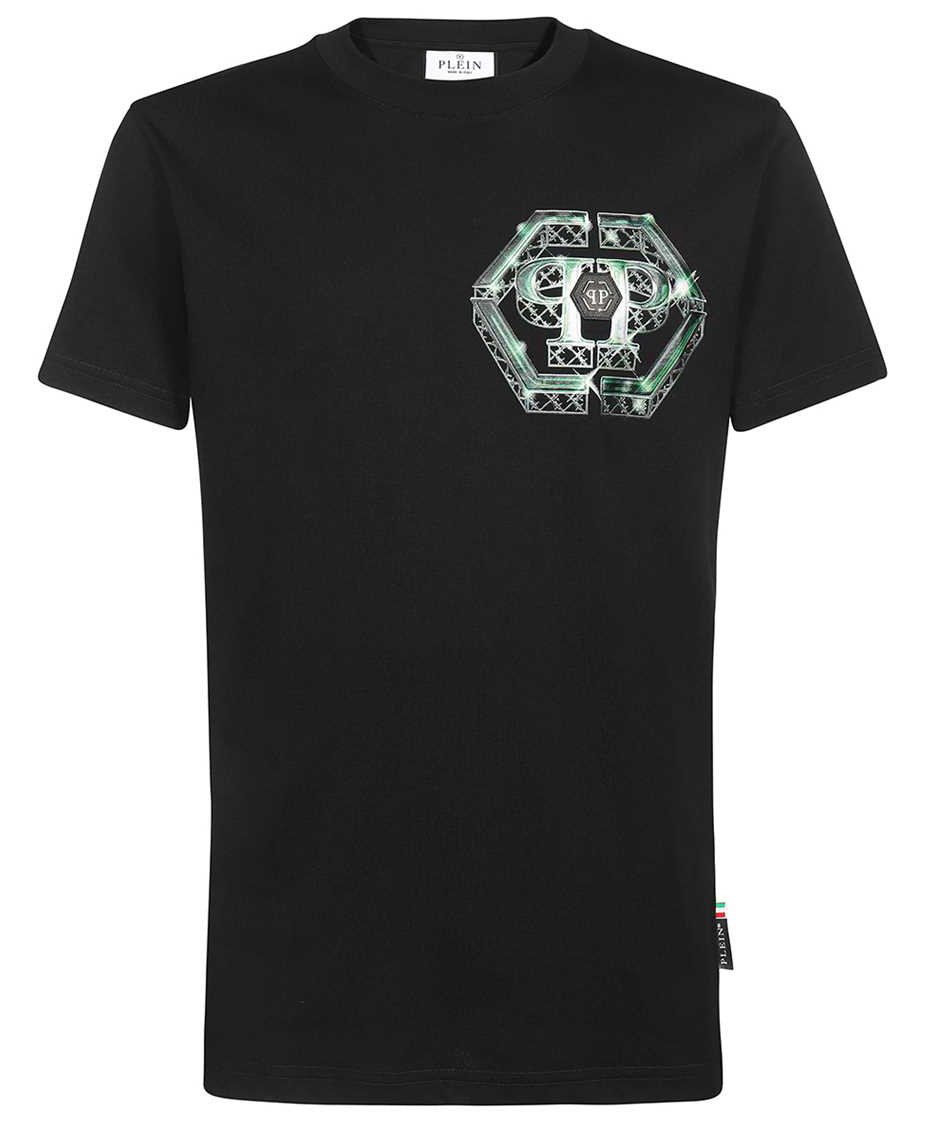 Philipp Plein Printed cotton T-shirt Zwart