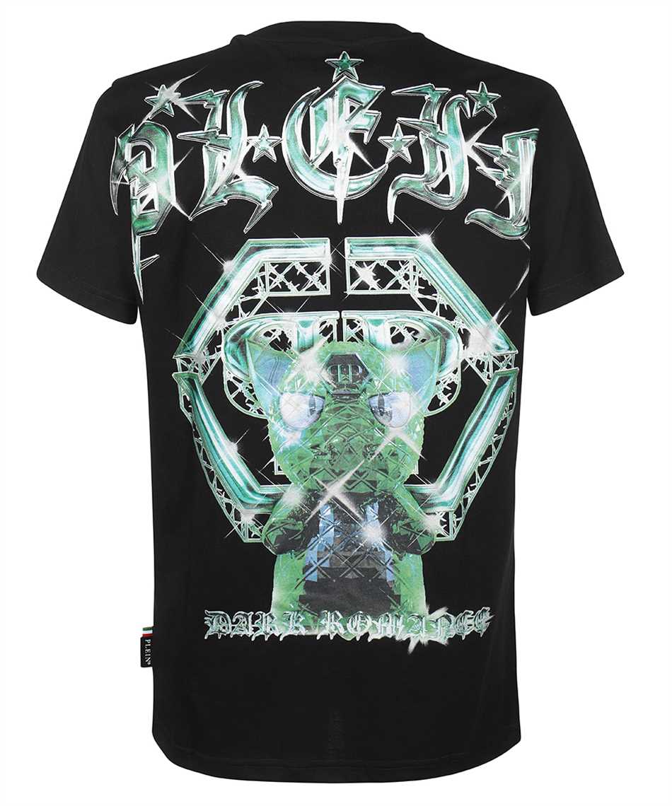 Philipp Plein Printed cotton T-shirt Zwart