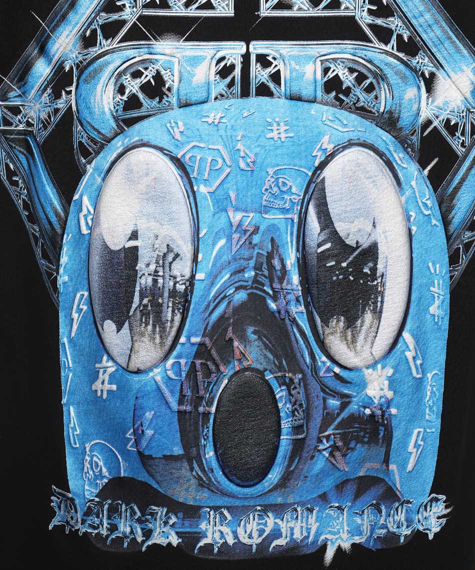 Philipp Plein Printed cotton T-shirt Zwart