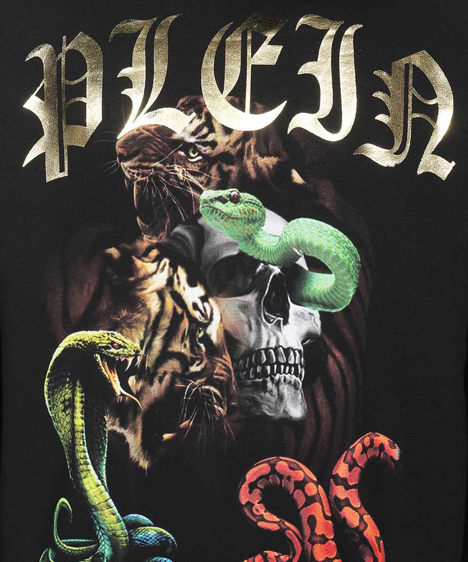 Philipp Plein Cotton hoodie Zwart