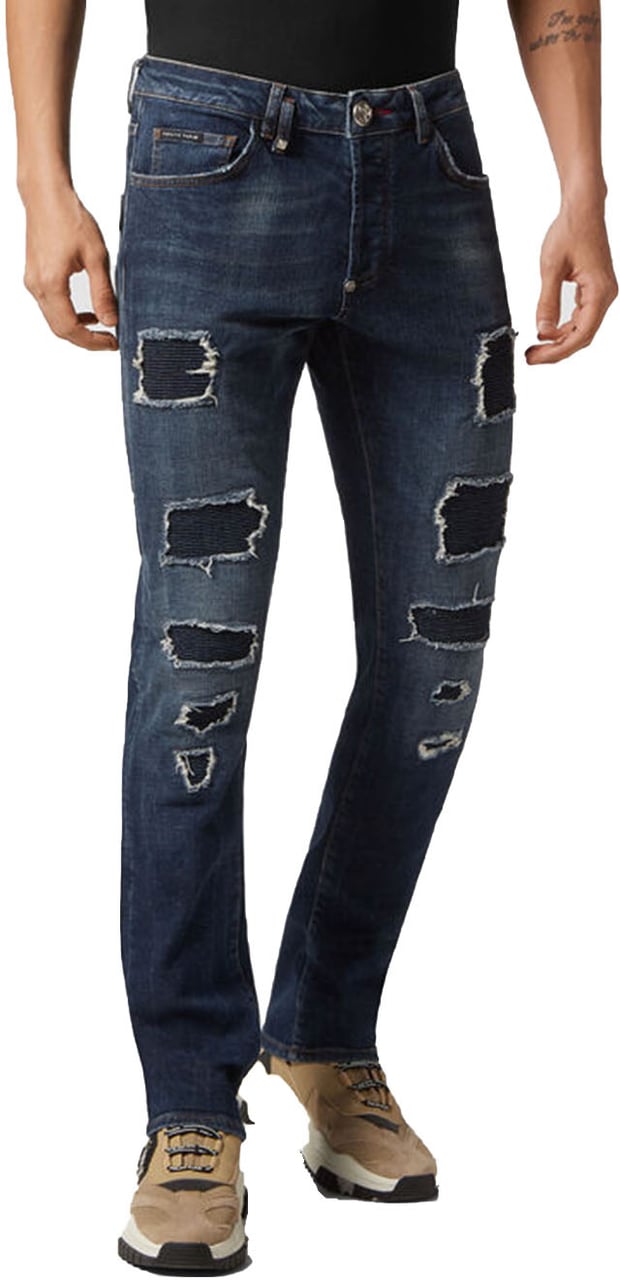 Philipp Plein Jeans Blue Blauw