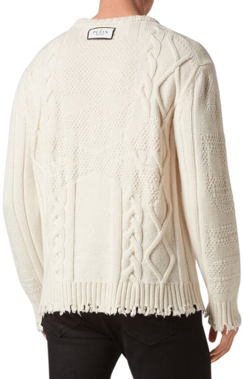 Philipp Plein Sweater White Wit