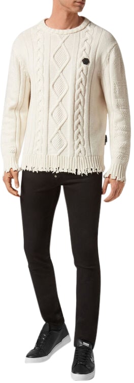 Philipp Plein Sweater White Wit