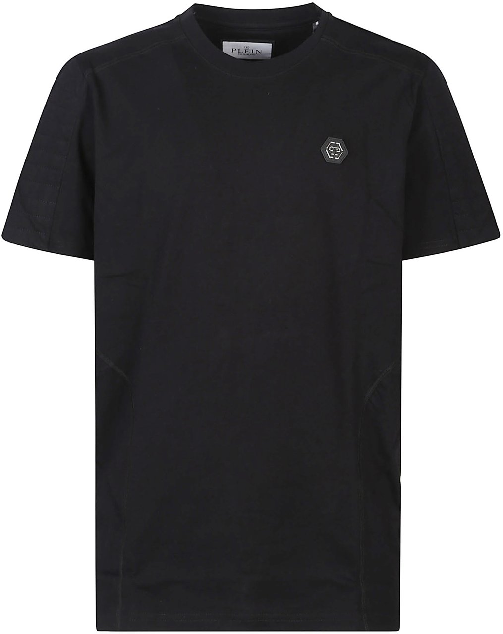 Philipp Plein Biker Cut T-shirt Black Zwart