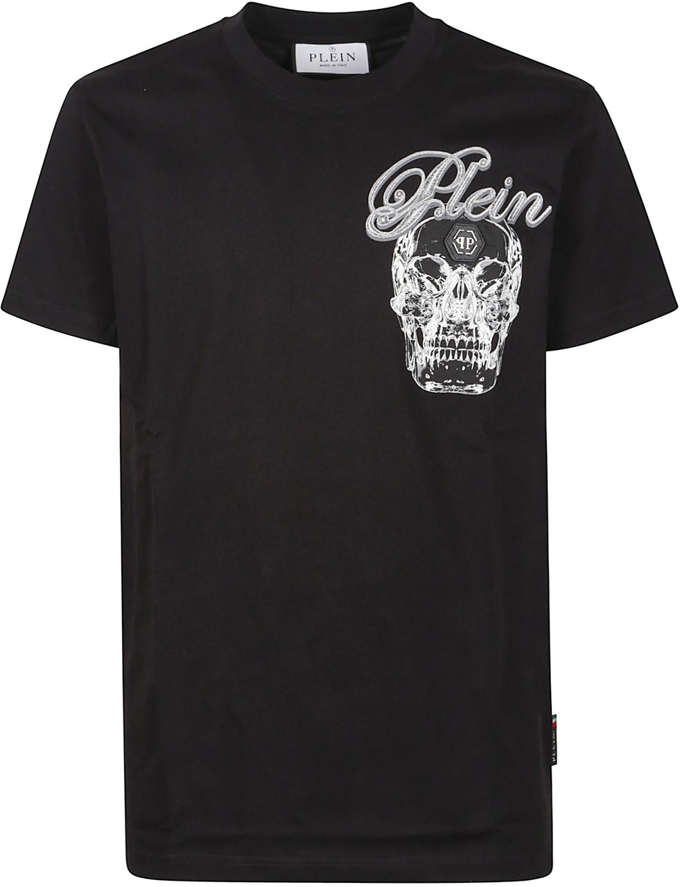 Philipp Plein Glass Skull T-shirt Black Zwart