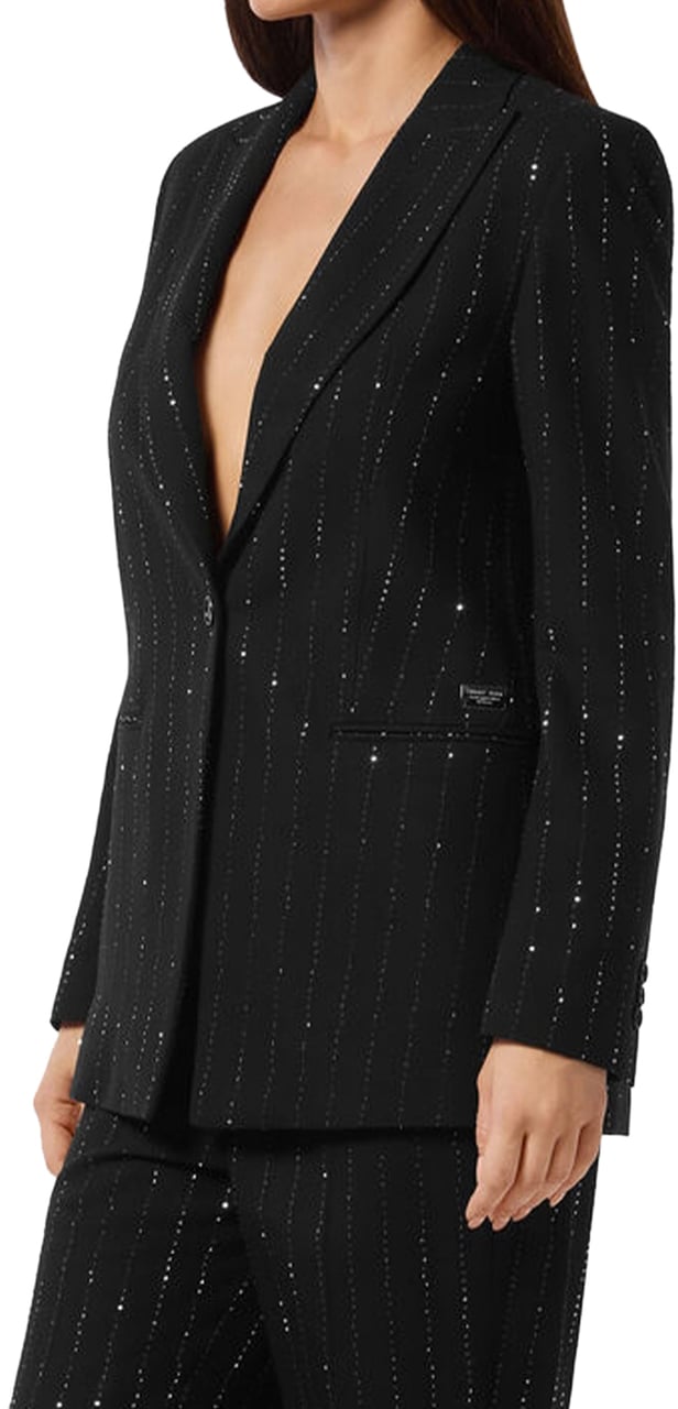 Philipp Plein Blazers Black Zwart