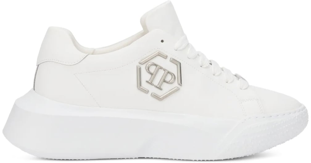 Philipp Plein Godzilla Hexagon Logo Chunky Sneakers Wit