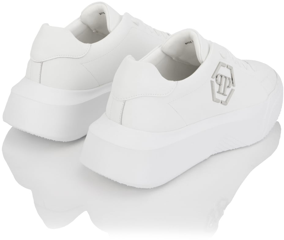 Philipp Plein Godzilla Hexagon Logo Chunky Sneakers Wit