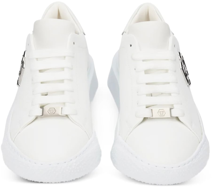 Philipp Plein Godzilla Hexagon Logo Chunky Sneakers Wit