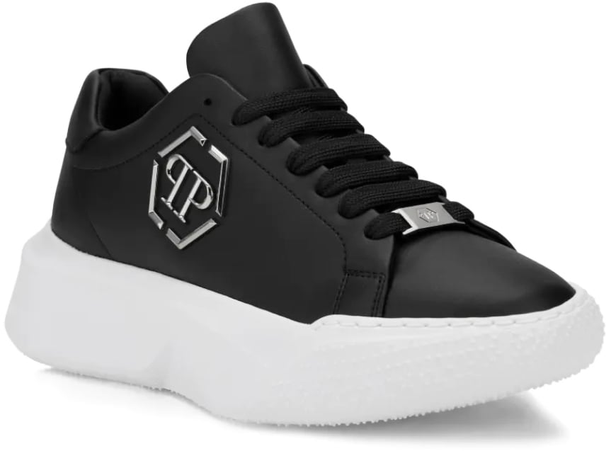 Philipp Plein Godzilla Hexagon Logo Chunky Sneakers Zwart