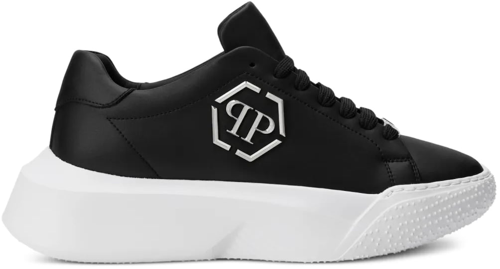 Philipp Plein Godzilla Hexagon Logo Chunky Sneakers Zwart