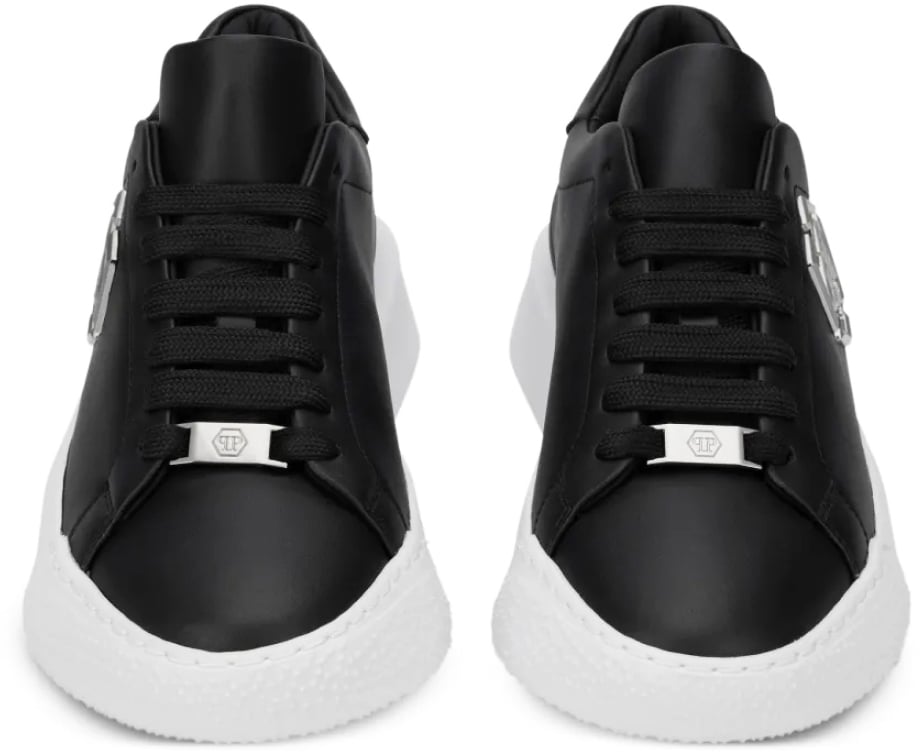 Philipp Plein Godzilla Hexagon Logo Chunky Sneakers Zwart