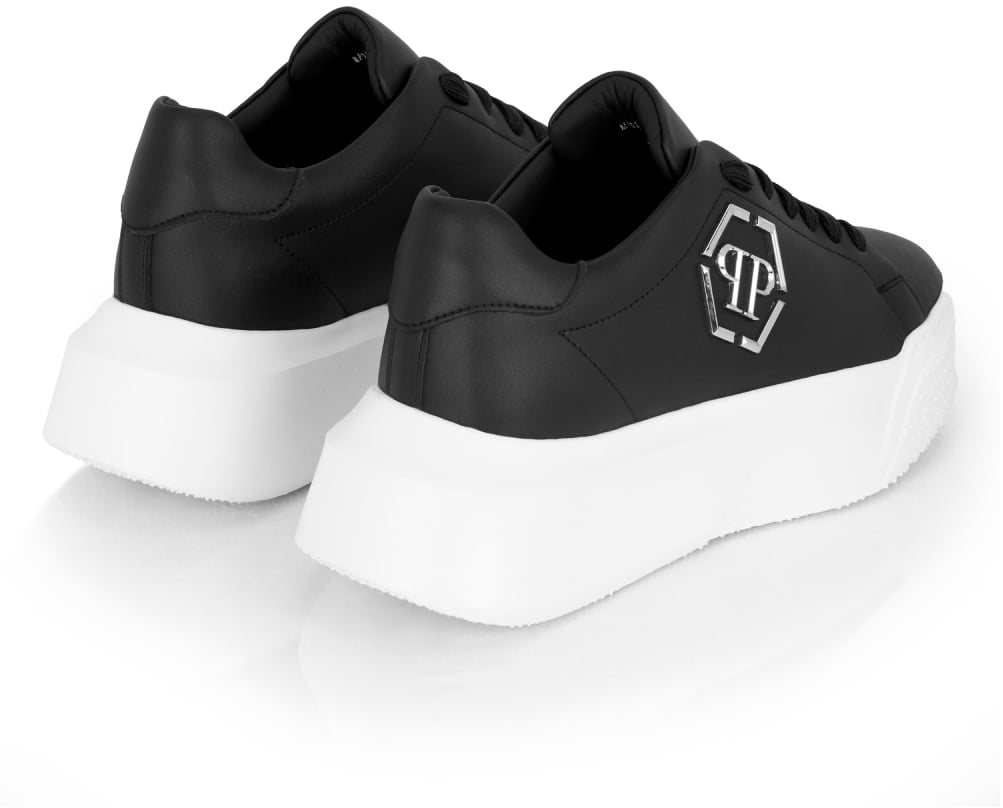 Philipp Plein Godzilla Hexagon Logo Chunky Sneakers Zwart